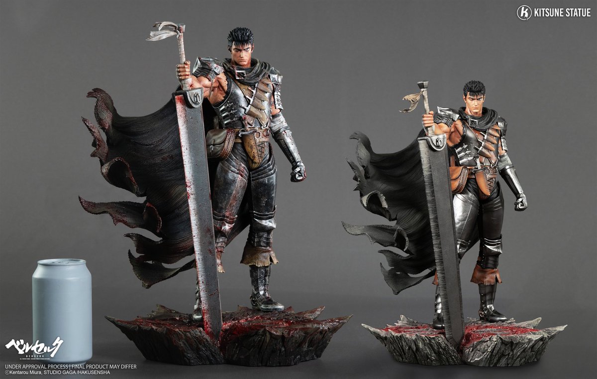 KitsuneStatue's tweet photo. As promised, here's a double surprise exclusive to our website:

- Exclusive Guts Resin Pack + Guts V2 PVC
- 10% discount for all Guts V2 or pack buyers (everyone has received an email containing this code)

Here's the link to the pack (active at 6 PM):
https://t.co/Pqfc5F9mPw https://t.co/fTAcDWK0G5