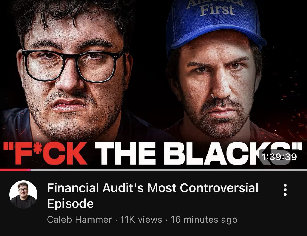 JzeViewing's tweet photo. That guys not even black??? Whats Caleb Hammers problem??? https://t.co/216Ab0CjcB