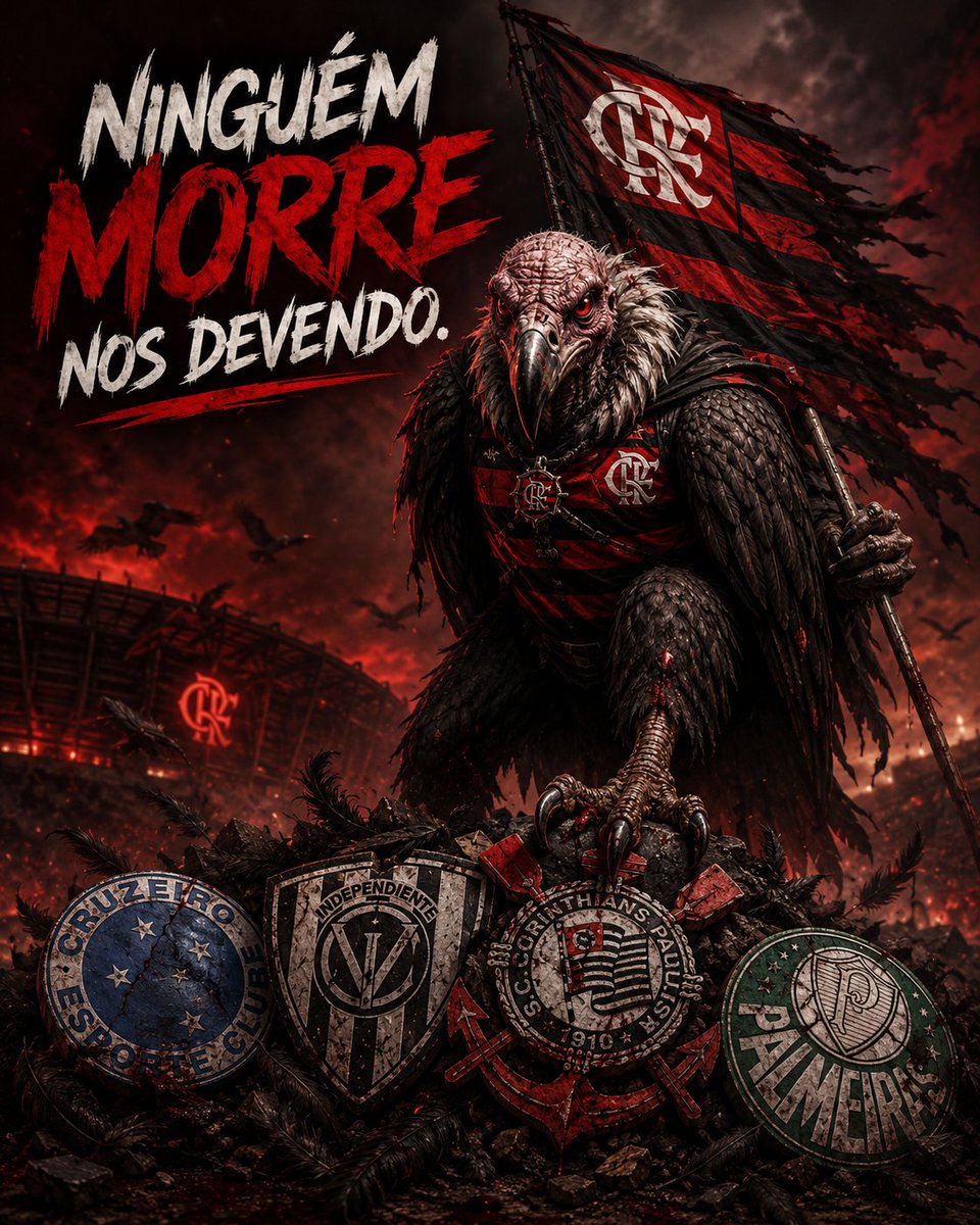 crfmattos's tweet photo. Flamengo x Cruzeiro nas Oitavas (Vingar 2018)
Flamengo x Del Valle nas Quartas (Vingar 2023)
Flamengo x Corinthians nas Semis (Vingar  2026)
Flamengo x Palmeiras na Final (Vingar  2021 de novo) https://t.co/spsvN1cMCt