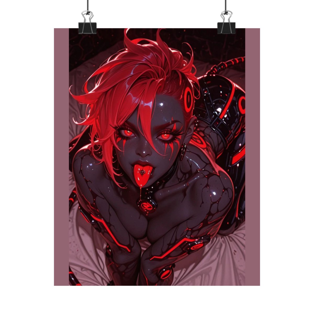 AIRitaaaaaaa's tweet photo. HAPPY FREAKYYY FRIDAYYY👅👅💦 would you put my art on your wall 😈😈 #nsfw #custom #decor #support #patreon #commsopen #1stdrop #NEONSIN https://t.co/xKEPj1Cgp0
