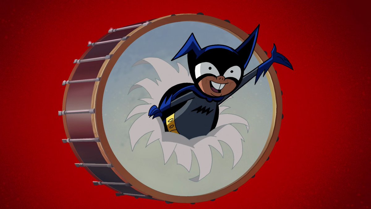 worldsfinest's tweet photo. The Batman: The Brave and The Bold episode "Legends of the Dark Mite!" debuted on this day (May 29) in 2009. A fantastic love letter to Batman's enduring pop culture popularity, this great outing sees Bat-Mite trying to make The Dark Knight a better hero! #BatmanBraveBold #Batman https://t.co/vvr0MNn8ua