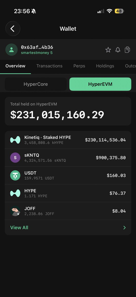 alex_hunter20's tweet photo. He’s also up $45M more on these wallet since this tweet 5 days ago lmao https://t.co/kE1m8GoVTD https://t.co/b1w29otK3B