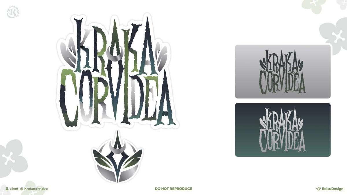 KrakaVT's tweet photo. Thank you @ReisuDesign for designing me a new logo and icon! I love it so much!! 💚 https://t.co/ZS7HVO59mQ