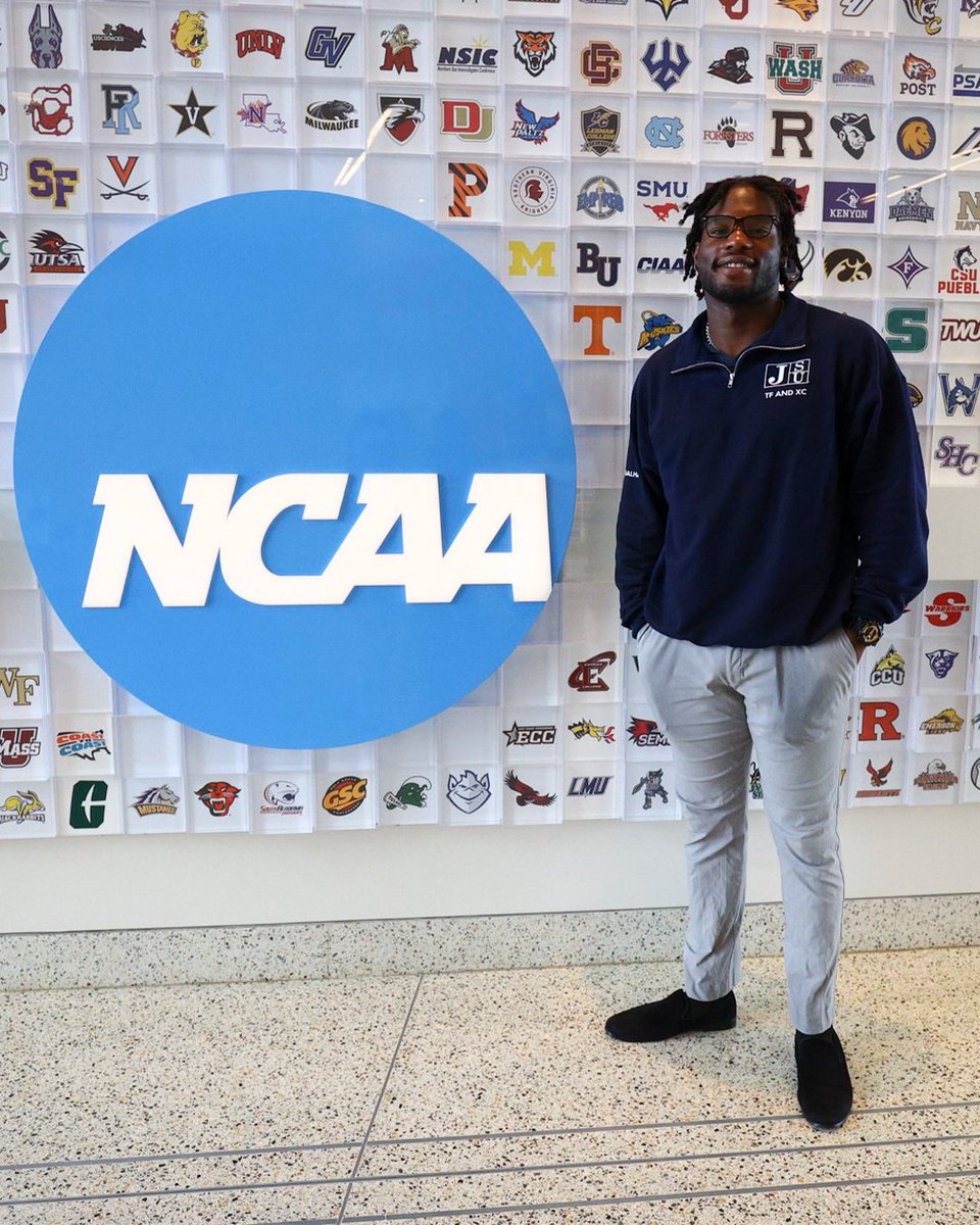 NCAA's tweet photo. Congratulations to @GoJSUTigersXCTF's Robert Salhab III for earning the NCAA Accelerating Academic Success Program Student-Athlete Career Development Award! This award recognizes one or more student-athletes from Division I AASP schools who plan to pursue careers in athletics or sports-related fields. 💙

@NCAATrackField | 🔗 https://t.co/ANnzZTWFLv