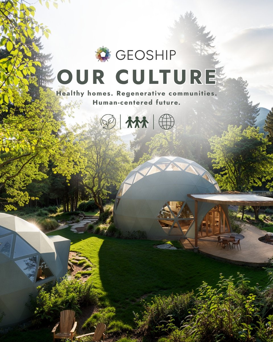 Geoship's tweet photo. From the materials we engineer to the communities we envision, Geoship is rooted in a belief that housing can be healthier, more resilient, and more accessible for humanity.

Step inside the movement: https://t.co/9tNma9GLzq https://t.co/5YDlxeYKpS