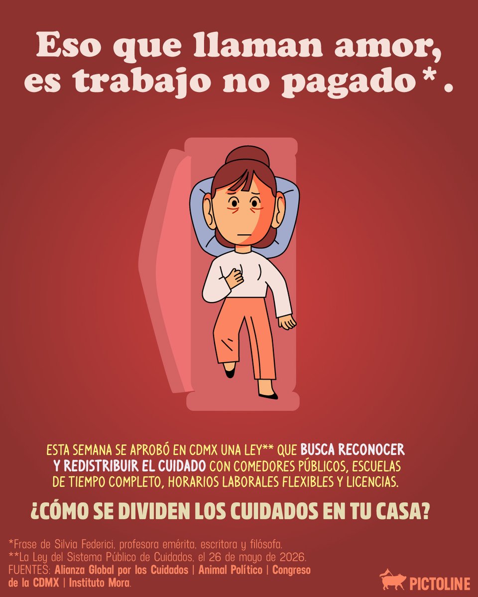 pictoline's tweet photo. La CDMX aprobó una ley para reconocer el trabajo de cuidados 🏠 ¿Qué sigue? 🤔

#cuidados #trabajo #leyes #política #sociedad #género #actualidad #pictoline https://t.co/y4wAWJ0JaB