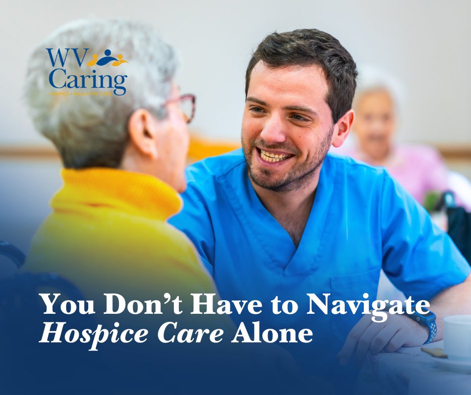 WVCaring's tweet photo. One of the hardest parts of hospice care is knowing when to start the conversation. 
If you are unsure what care might look like for your loved one, our team is here to help you understand your options.
https://t.co/XL50WsZfQy https://t.co/5xkOL0fyKc