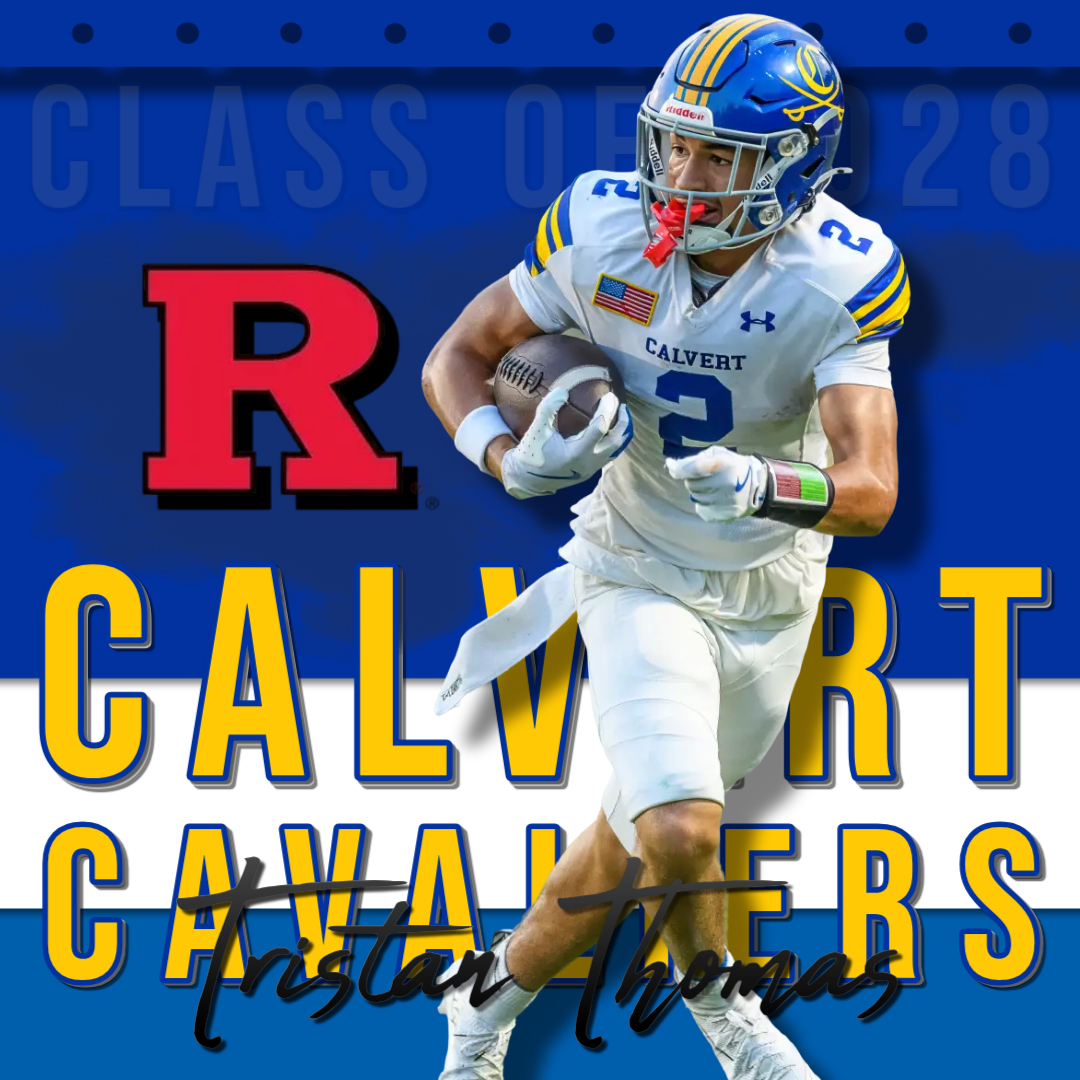 CalvertFootball's tweet photo. Congratulations Tristan on receiving an offer to continue your football and educational journey beyond high school. 🪓 #CHOP @GregSchiano @CoachJSchiano
@RFootball @NationalPrepsFB @NPCoachZim @FTRreport #FTR https://t.co/vLTOS1y0lU