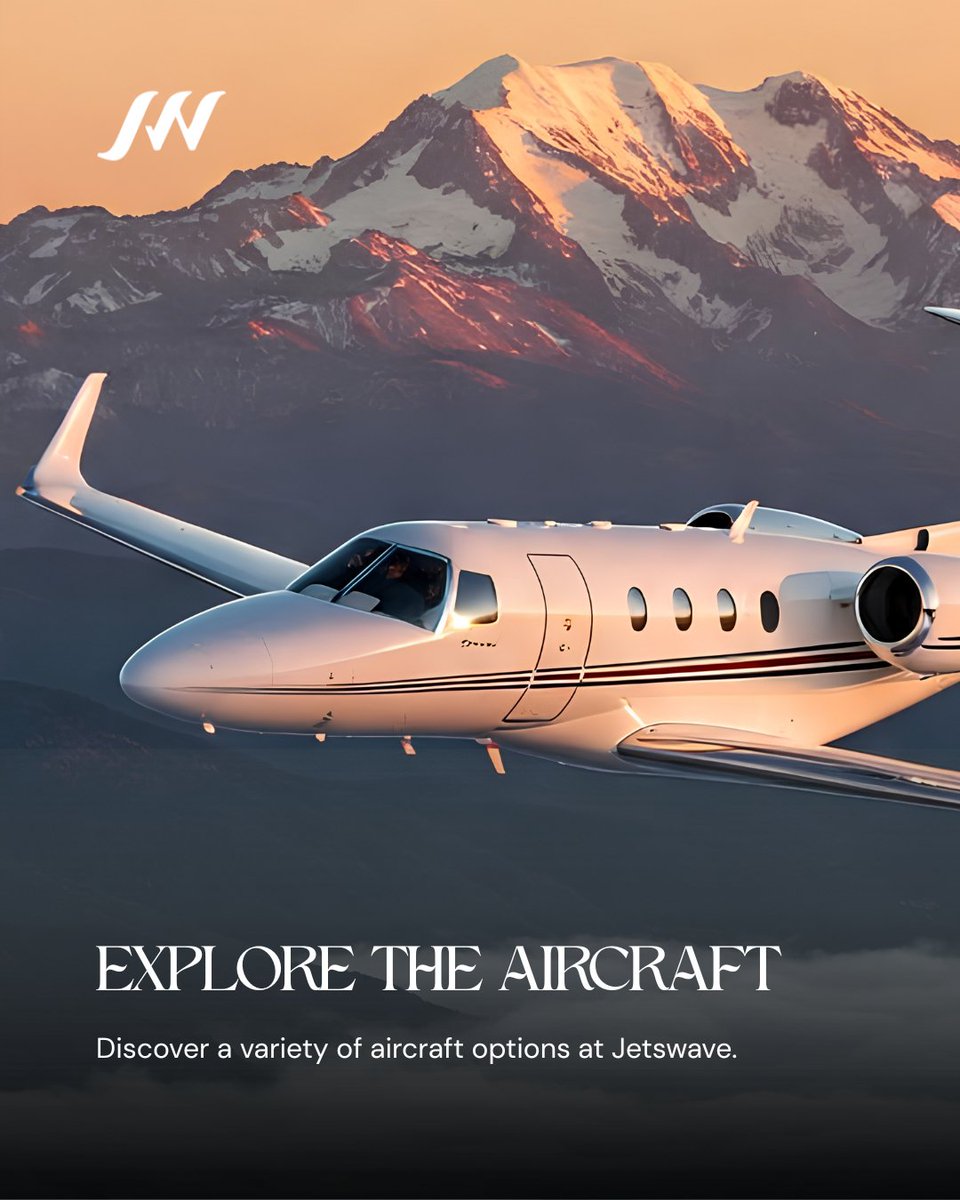 Jetswave's tweet photo. Explore private aircraft designed for every style of travel.

From light jets to ultra-long-range business jets, each option is crafted around comfort, performance, and flexibility.

Whether it’s a short private flight, executive travel, or an intercontinental journey, the right aircraft makes every mile smoother.

Every jet offers its own combination of range, cabin space, speed, and luxury for a tailored private aviation experience.

Get in touch with Jetswave today to find the perfect aircraft for your next destination.

#privatejet #jetcharter #luxuryaviation #privateaviation #executivetravel