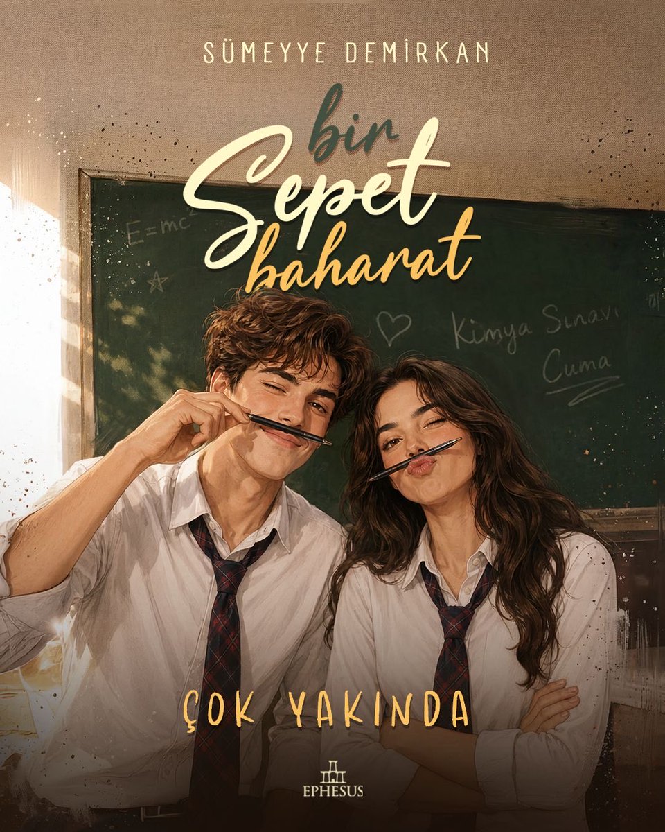 ephesusyayinevi's tweet photo. Sümeyye Demirkan’ın kaleme aldığı “BİR SEPET BAHARAT” çok yakında sizlerle! 🤩

Sinan kaşlarını çattı ama bu gerçek bir ifadeden uzaktı. “Sen böyle davrandıkça kolumun altına alıp akşama kadar saçlarını sevesim geliyor, Mine.”
“Yaa...” dedim yine farkında olmadan. Sonra farkına vardım ve elimi dudaklarımın üzerine götürdüm. “Ay, istemeden oldu!”
“İsteyerek olsun,” dedi gözlerime bakarken. “Hoşuma gidiyorsun.”
“Sen de benim.”