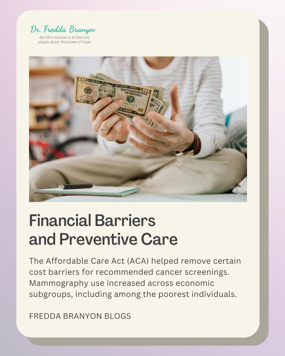 drfredda's tweet photo. Out-of-pocket expenditures can be a significant barrier to receiving cancer preventive services, especially for individuals of lower socioeconomic status. https://t.co/rvoNSK7MaE https://t.co/9wdYk9bhvZ