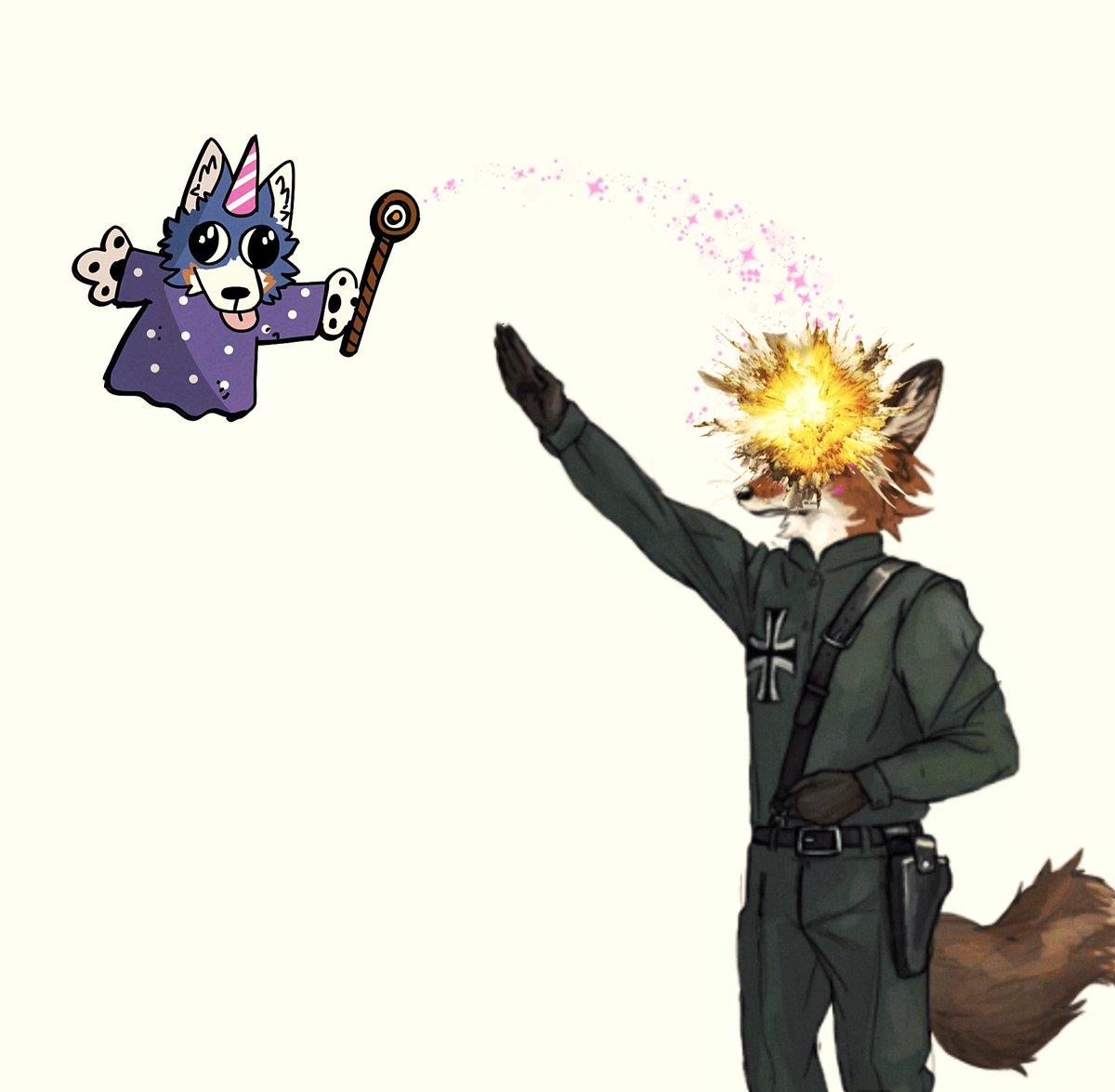 FreneticWolf's tweet photo. I cast "Bash the Fash!" https://t.co/KnncylsYIk