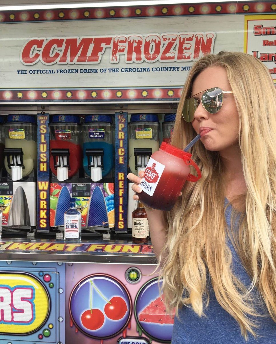 CCMFLive's tweet photo. CCMF Frozen adult beverages? YES, please! 😍  You can get a red, white, and blue drink or make your own! The concoctions are limitless. 
Available with and without alcohol. https://t.co/A663T3Q1bg