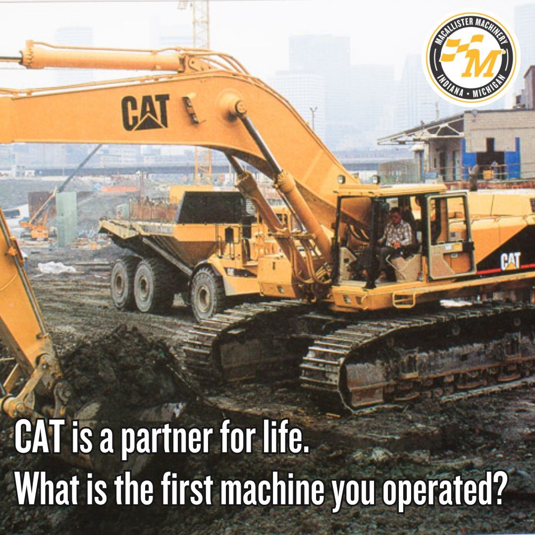 MacAllisterNovi's tweet photo. What was your first Cat equipment? Tell us the model and share your story in the comments! https://t.co/Ug4SoqKxKi