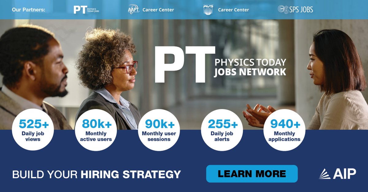 AAPTHQ's tweet photo. Physics educators across all sub-fields and sectors trust the #AAPTCareerCenter to find their ideal employment. Visit to explore exciting opportunities, attract the most talented and diverse applicants or browse the professional development resources at https://t.co/2ILs2aj4C1 https://t.co/ON7BCHd6MI
