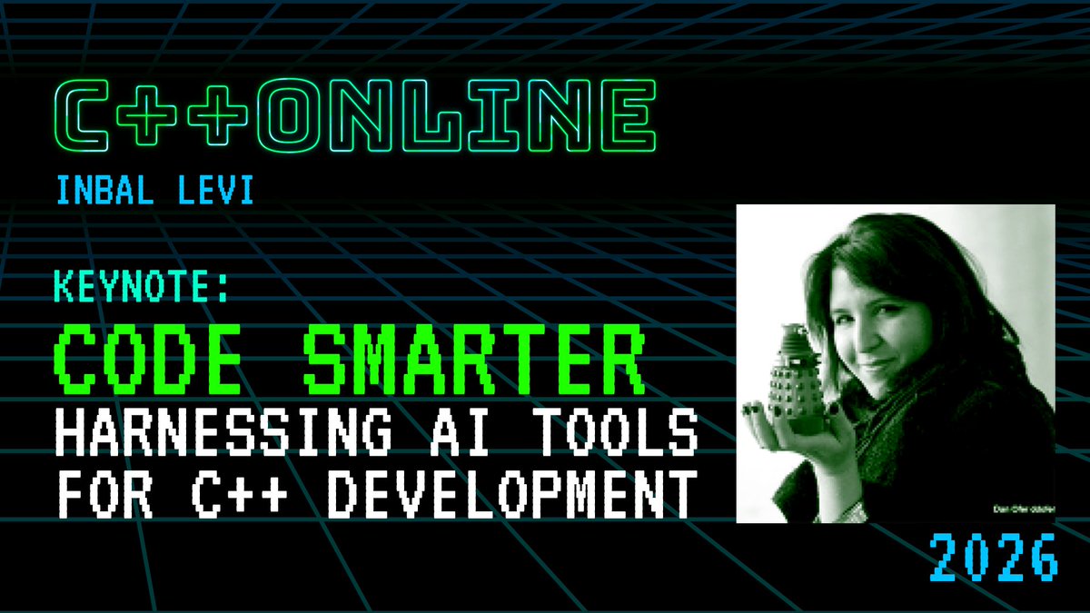 cpponlineconf's tweet photo. We have just released a new C++Online 2026 Conference Video! 

https://t.co/tcscAyG0n3

#AI #Cplusplus #Cpp #Tooling #cpponline https://t.co/WF4OCeAbcU