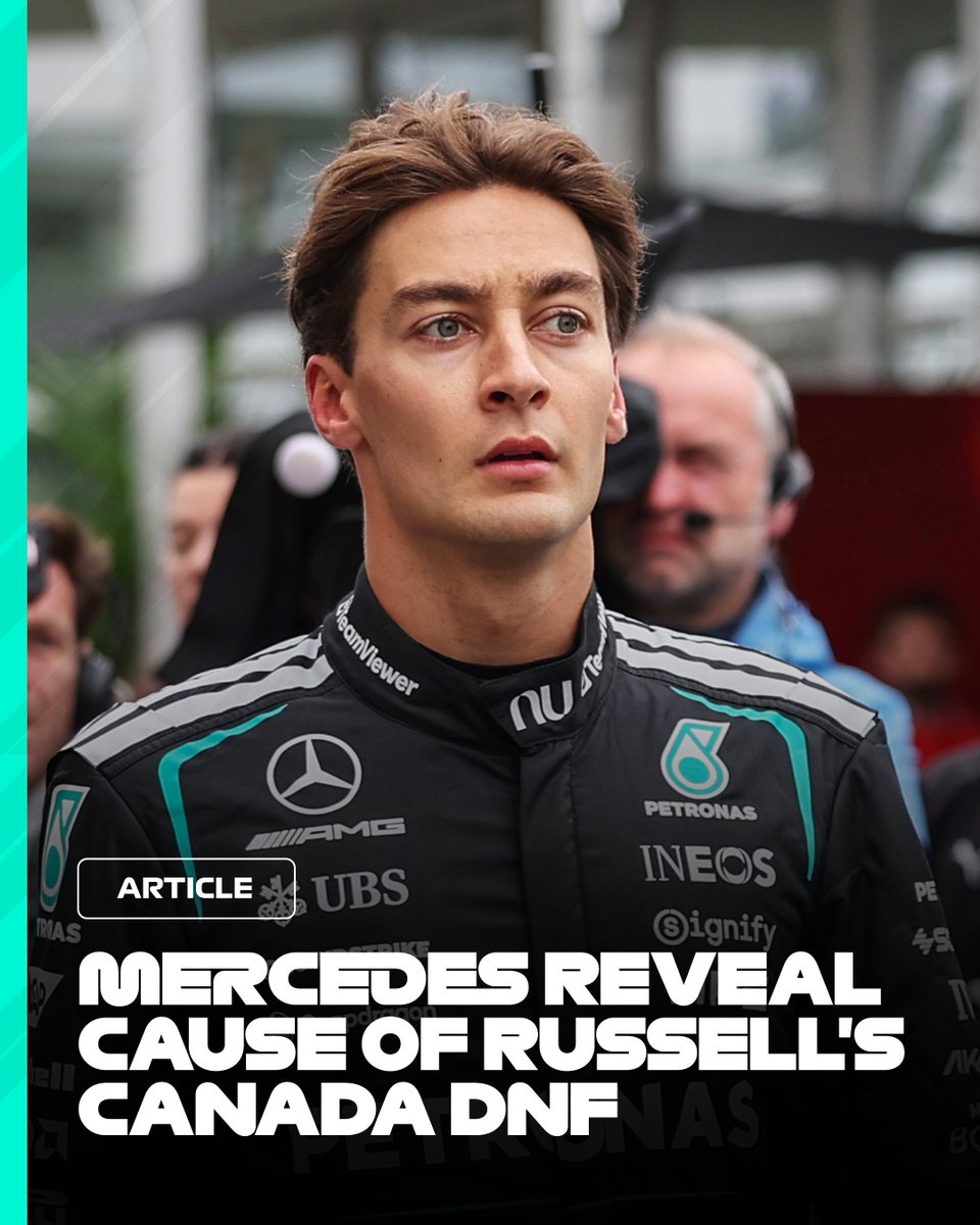 F1's tweet photo. Mercedes have given an insight into what caused George Russell's sudden retirement from the Canadian Grand Prix

Read the full story here 👉 https://t.co/BcCvhyqbZA

#F1 #CanadianGP https://t.co/yTug3JsWTw