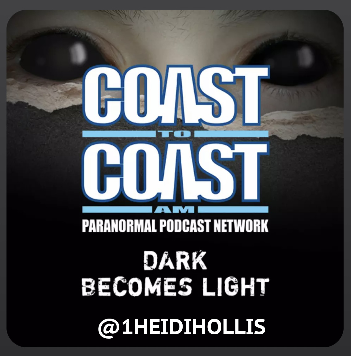 1HeidiHollis's tweet photo. GET SHADOW PEOPLE®, HAT MAN® & ALIEN ADVICE© WITH AUTHOR HEIDI HOLLIS! *LISTEN FREE: https://t.co/rR8ElaPYNw & SEE LINK IN BIO #HeidiHollis #CoasttoCoastAM #HatManStories #c2cam #ShadowPeopleStories #HatMan #ShadowPeople #DarkBecomesLight https://t.co/KPEqaE13L9