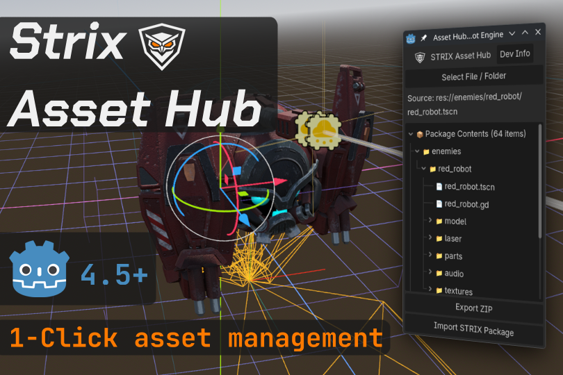Strix2p5's tweet photo. I spent 3 hours hunting dependencies for one enemy scene.

So I built a plugin. It got 12 downloads, 1 helpful moderator, and 0 viral fame.

Still worth it. See full story in reply ⬇️⬇️⬇️

#GodotEngine #GodotAddOn #IndieGameDev https://t.co/YZuOyQ0wXt
