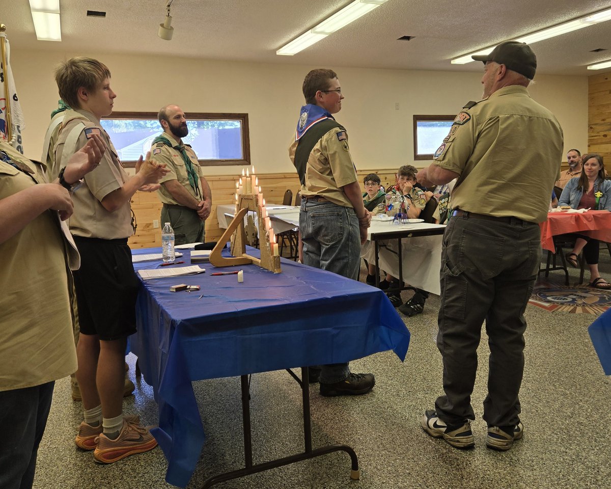 sweak1's tweet photo. Congratulations to Finn Thorsen, the newest Eagle Scout in the Northwoods! It was my pleasure to present Finn a citation from the legislature on behalf of @MaryFelzkowski and myself in honor of his achievement. Finn's ceremony included his parents &amp; all of Scout Troop 660. 🇺🇸🦅 https://t.co/QP5t6ooZ1V
