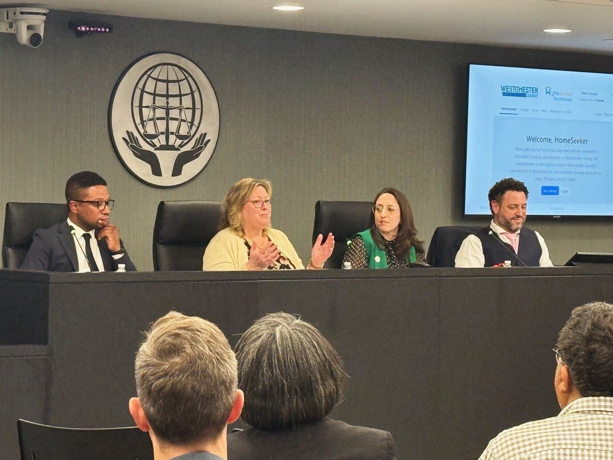 WCPlanning's tweet photo. On April 23, housing professionals and nonprofit partners came together for Housing for All in recognition of Fair Housing Month. Director of Housing Terry Fleischman shared updates on local housing initiatives and resources available to Westchester residents. https://t.co/mKWMywpsD8