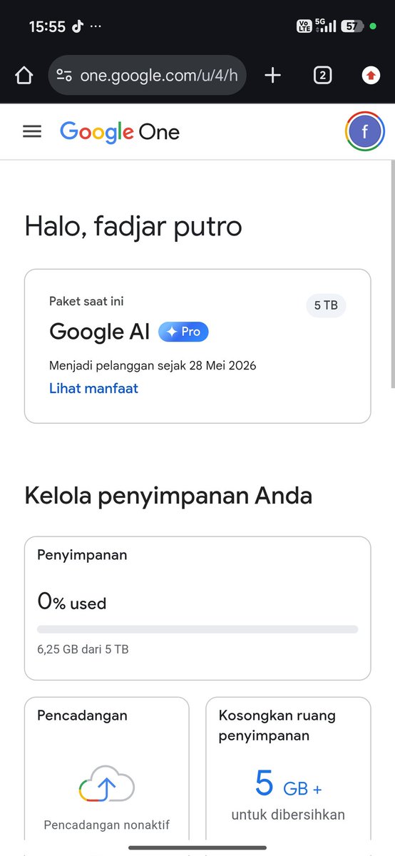 fadjar_satrio's tweet photo. NO SHARING, PRIVATE, USE YOUR OWN EMAIL, 100% LEGAL, &amp; NO BANNED RISK. You get what you pay for—premium quality and top-tier security.
Google Drive 5TB + Gemini Pro (1-Year Subscription) - Legal &amp; Official
Use your own personal email. Includes family sharing for up to 5 https://t.co/mvehRt5Aph