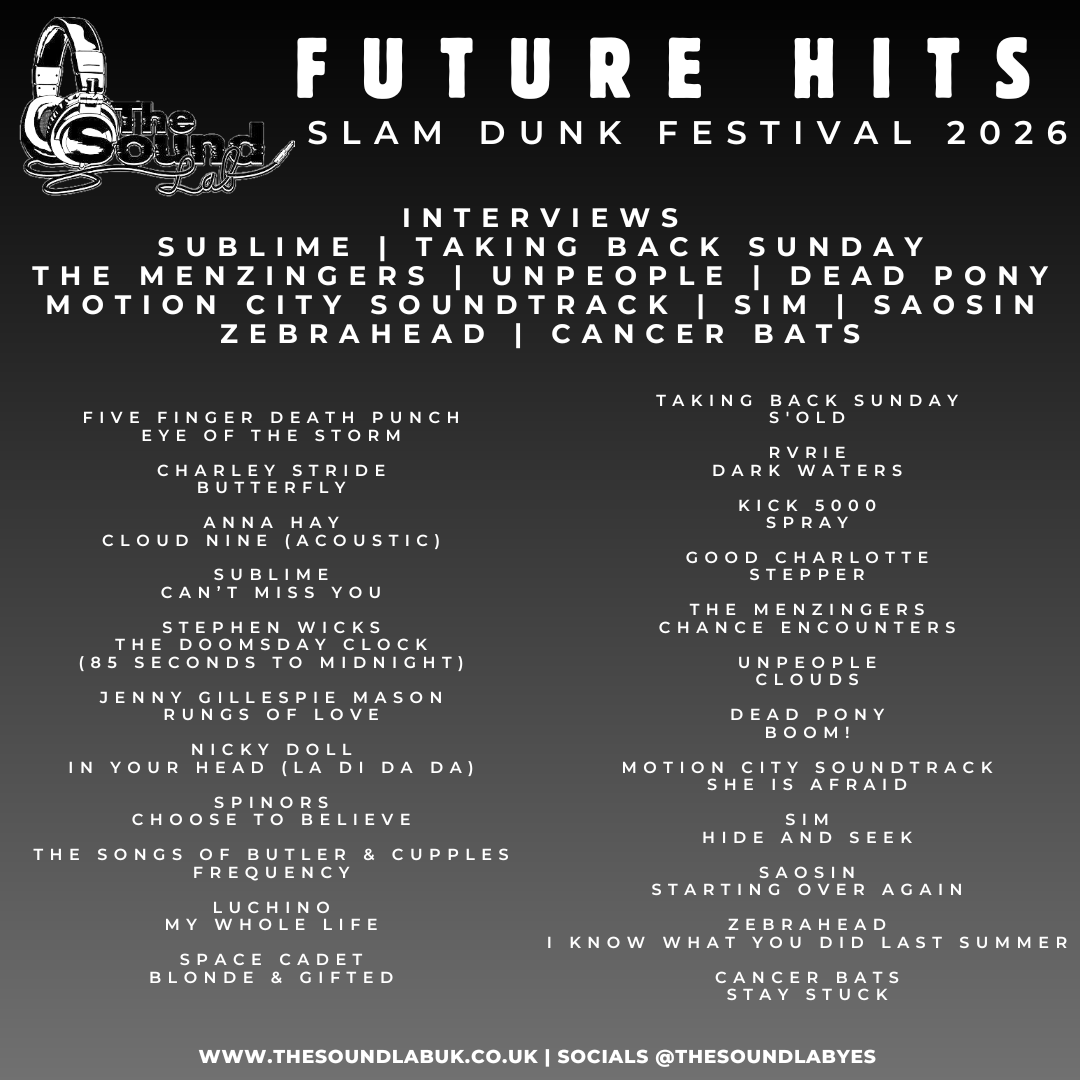 HT_Broadcast's tweet photo. Listen to @TheSoundLabYES' Future Hits show, featuring an interview with @zebrahead at Slam Dunk Festival https://t.co/n0SFdjWOmS https://t.co/pgsPtj9QAW