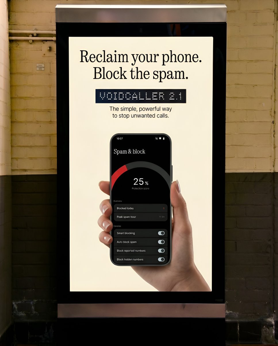 VoidWareLabs's tweet photo. Block the spam.

VOIDCALLER 2.1

The smarter way to identify, block, and manage unwanted calls.

#nothing #voidcaller https://t.co/sYYgrW4tTr