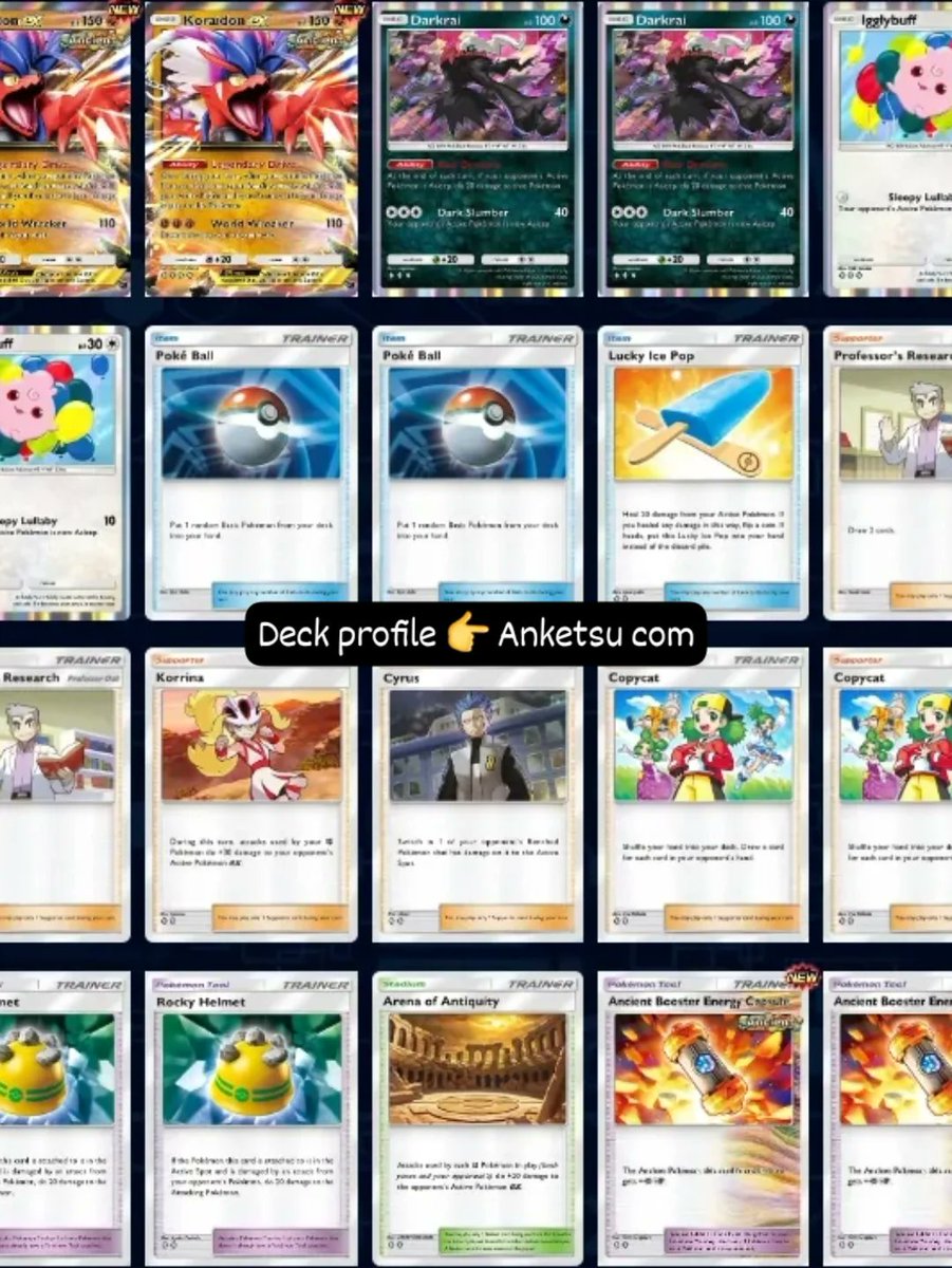 Anketsu1's tweet photo. 🦖 Koraidon EX is one of the scariest card in Paradox Drive.

Today I’m showing you 3 different ways to play Koraidon EX in Pokémon TCG Pocket:

✴️ Full guide:
https://t.co/pr8gNq4UHP

#AnketsuTCG
#PokemonTCGPocket #PokemonPocket #PokemonTCGP #Koraidon https://t.co/sGAjyJ9Jnf