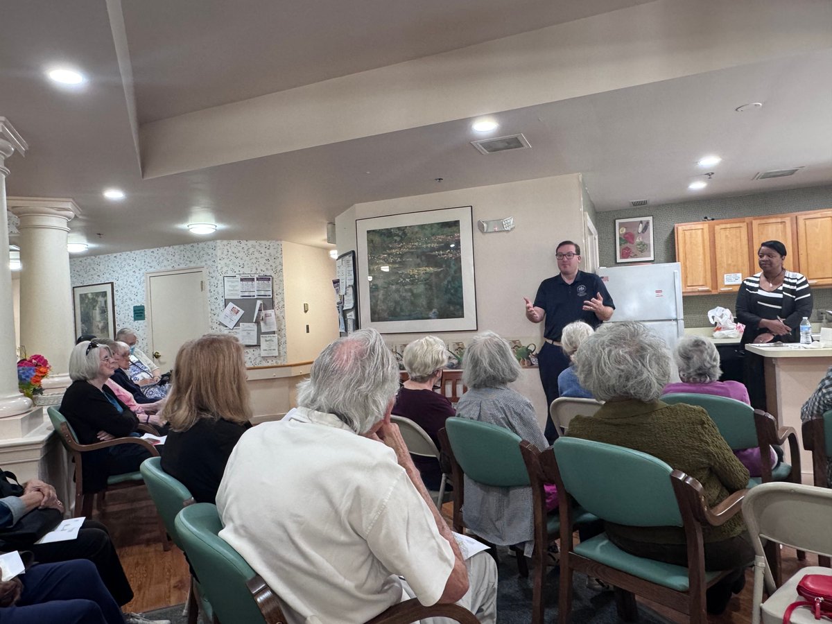 SupvBierman's tweet photo. Wonderful visit with the Herndon Harbor House community today. Thank you to the residents for the warm welcome and thoughtful conversation! https://t.co/47jMHuvYNI