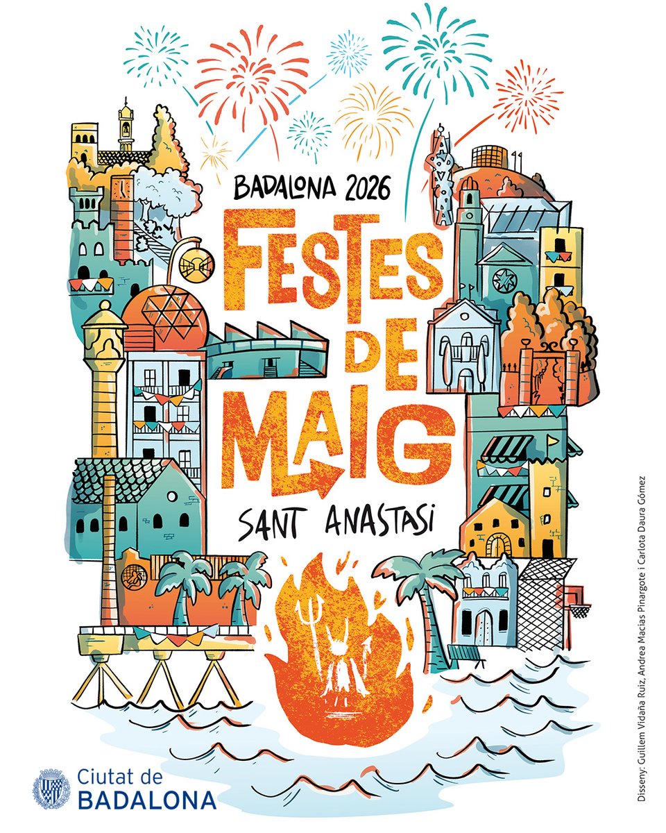 AjBadalona's tweet photo. 🐟👿🏃‍♂️L'últim cap de setmana de les Festes de Maig 2026 proposa la tradicional Festa a Baix a Mar amb cantada d'havaneres, gastronomia de carrer i la Cursa del Dimoni

Mésℹ️https://t.co/komYIp2onj https://t.co/fA7mumnYTM