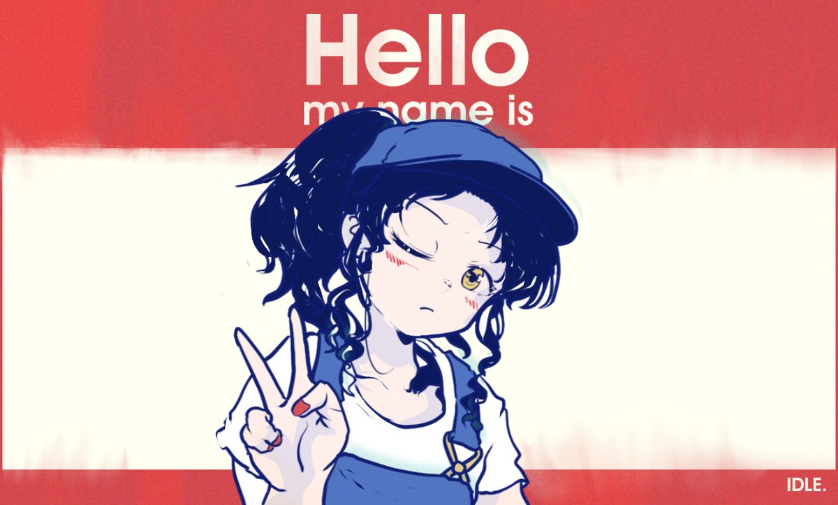 THX_works's tweet photo. #今月描いた絵を晒そう　看板娘の蓮乃と、IDLE.garage supplyという架空ガレージブランドの一次創作を少しずつ描いています。 https://t.co/sRMqm6fRzW