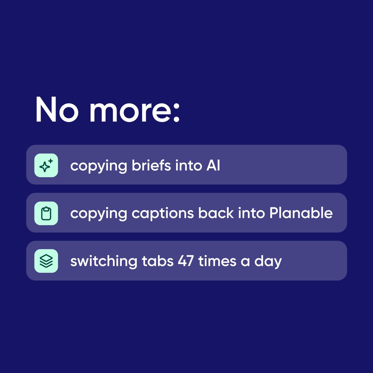 PlanableApp's tweet photo. AI is already part of many content workflows.

But there’s still a gap between your AI tool and where the actual work happens.

Your content calendar.
Your drafts.
Your approvals.
Your analytics.
Your client feedback.

That’s why we built the Planable MCP connector.

It connects Claude, ChatGPT, and Gemini directly to your Planable workspace, so your AI can work with your actual content workflow, not just whatever context you paste into a prompt.

Create draft posts. Review approval queues. Pull analytics. Audit content calendars. Work across multiple workspaces.

And no, it doesn’t bypass approvals.

Everything still goes through your normal workflow.
AI can help move work forward, but your team stays in control of what gets published.

The most exciting part for us isn’t that AI can write a post.

It’s that it can finally work with the same content, workflows, and data your team already uses every day.

Read more about Planable MCP here: https://t.co/CEPWXyn6VG