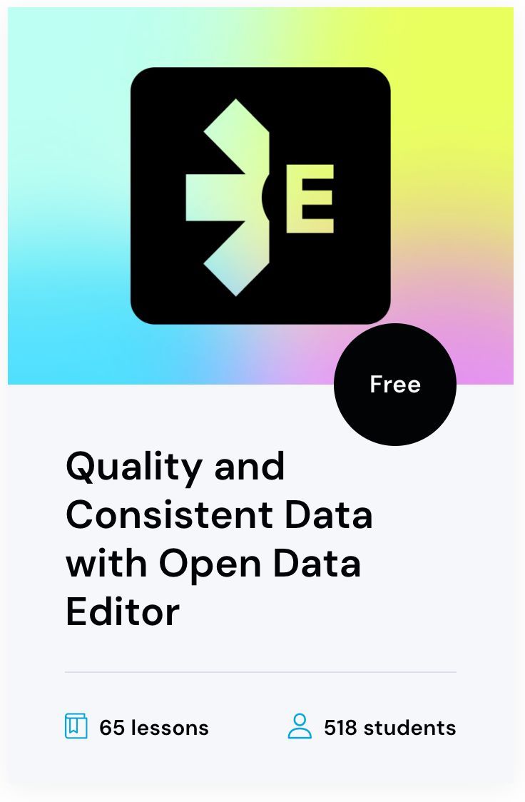 OKFN's tweet photo. 📚 More and more people are discovering #opendata through our @SchoolOfData course. It covers everything from the fundamental principles to practical data cleaning using the #OpenDataEditor.

The course is open and free for everyone, and it's fun! 

👉🏾 https://t.co/dp1IRmhgif https://t.co/OHBsK2HrcC