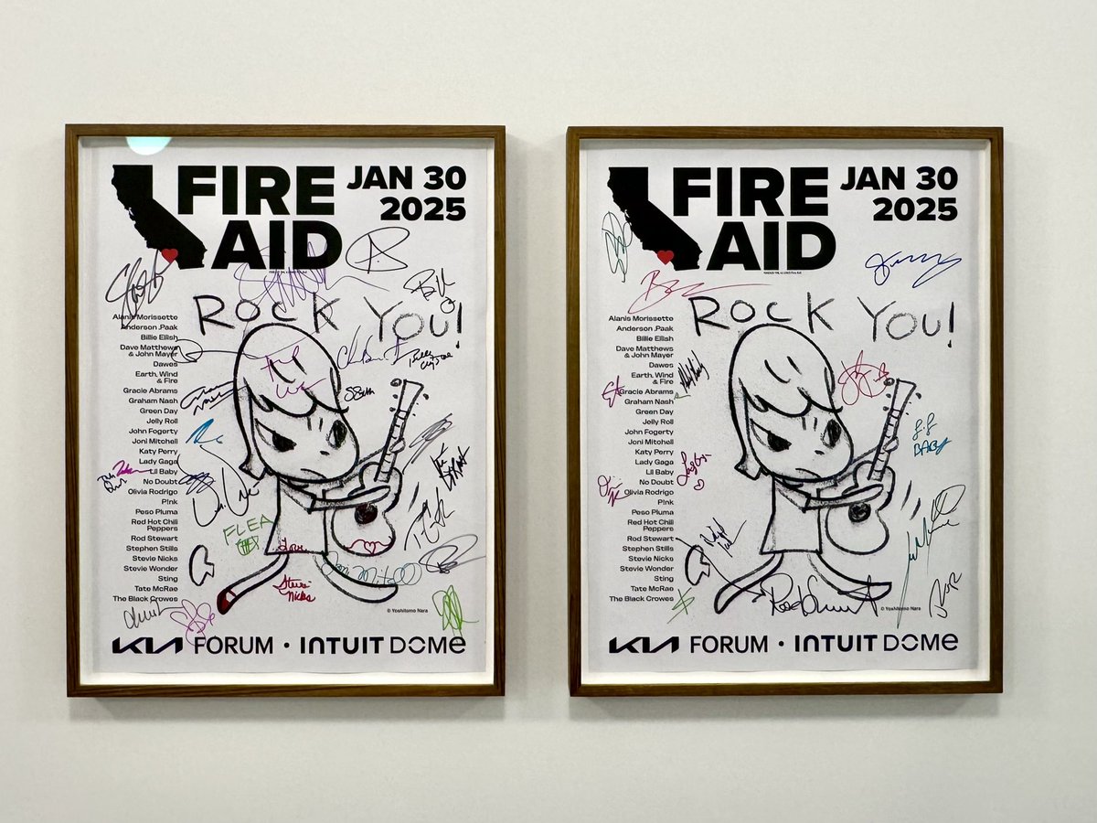 N's YARD に新作とロサンゼルスのFIRE AIDの出演者のサイン入りの