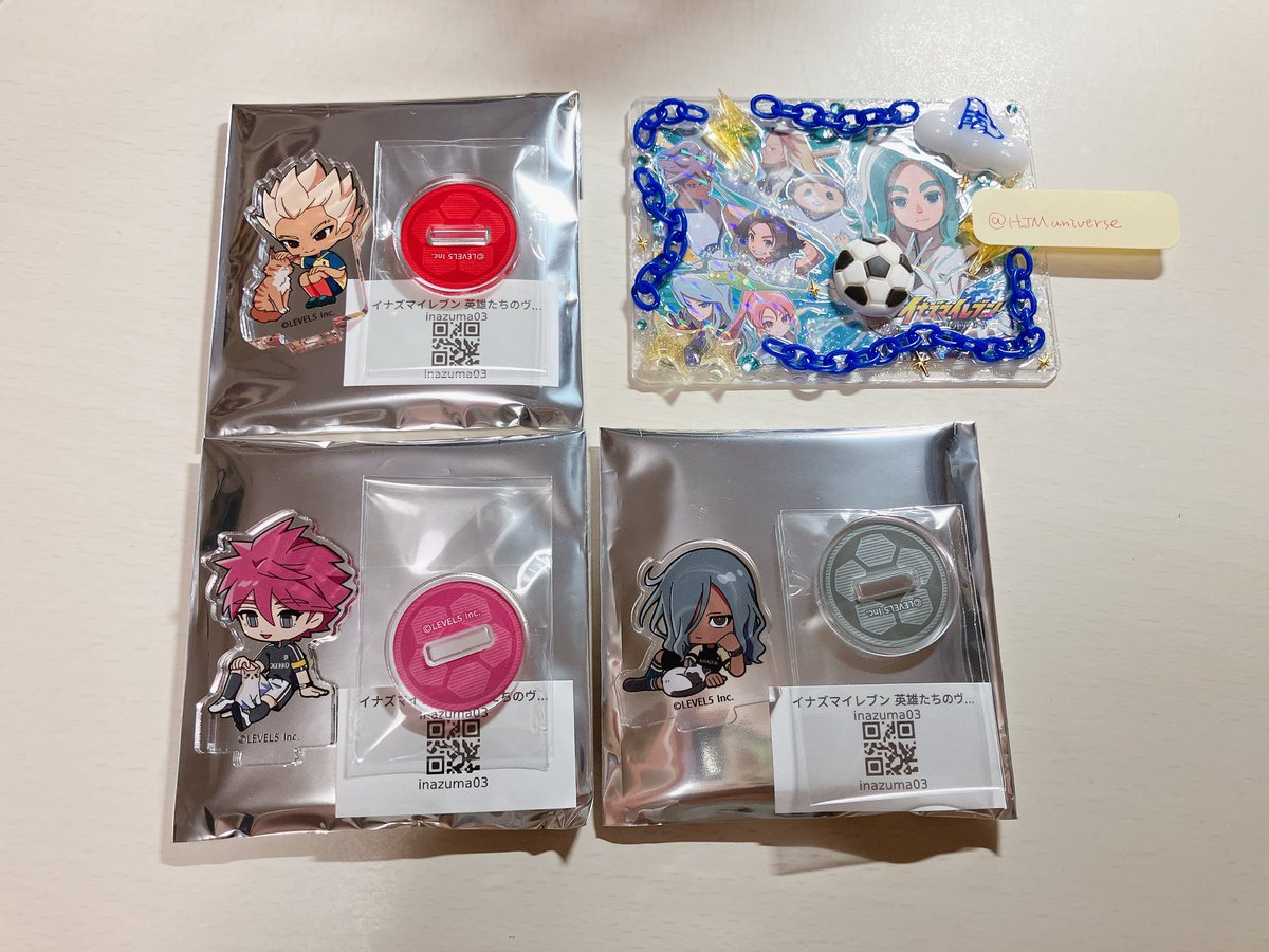 HJMuniverse's tweet photo. @a 【交換/譲渡】イナズマイレブン イナイレ まねきねこ ミニアクリルスタンド アクスタ A B

譲：豪炎寺 灰崎 野坂
求：吹雪 ＜ 木曽路 鬼道 ＜ 定価+送料

郵送でのお取引のみ。検索からのお声掛けもお待ちしております◎ https://t.co/1RGyU3haww