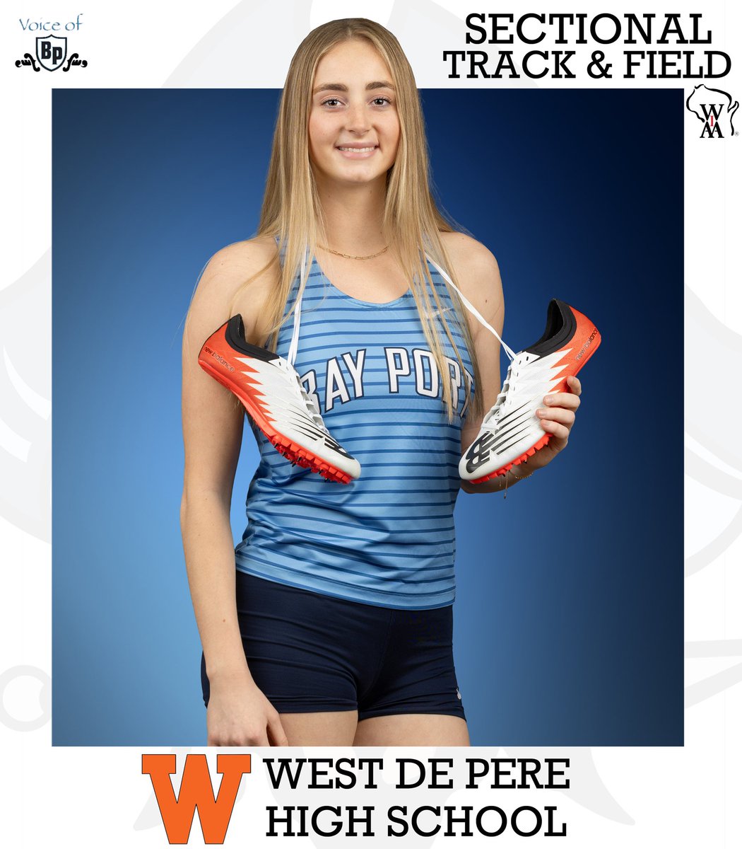VoiceofBP's tweet photo. 𝐒𝐄𝐂𝐓𝐈𝐎𝐍𝐀𝐋 𝐓𝐑𝐀𝐂𝐊 &amp; 𝐅𝐈𝐄𝐋𝐃

💪 @wiaawi Sectional
📍 @WDPactivities 
🕓 4pm Field Events
🏃‍♂️ 4:45 Running Events
🎙️ @DomDAngelo06 
🖥️ https://t.co/L3tgIEEIG6

#hsswi https://t.co/dDJ29IeW9P