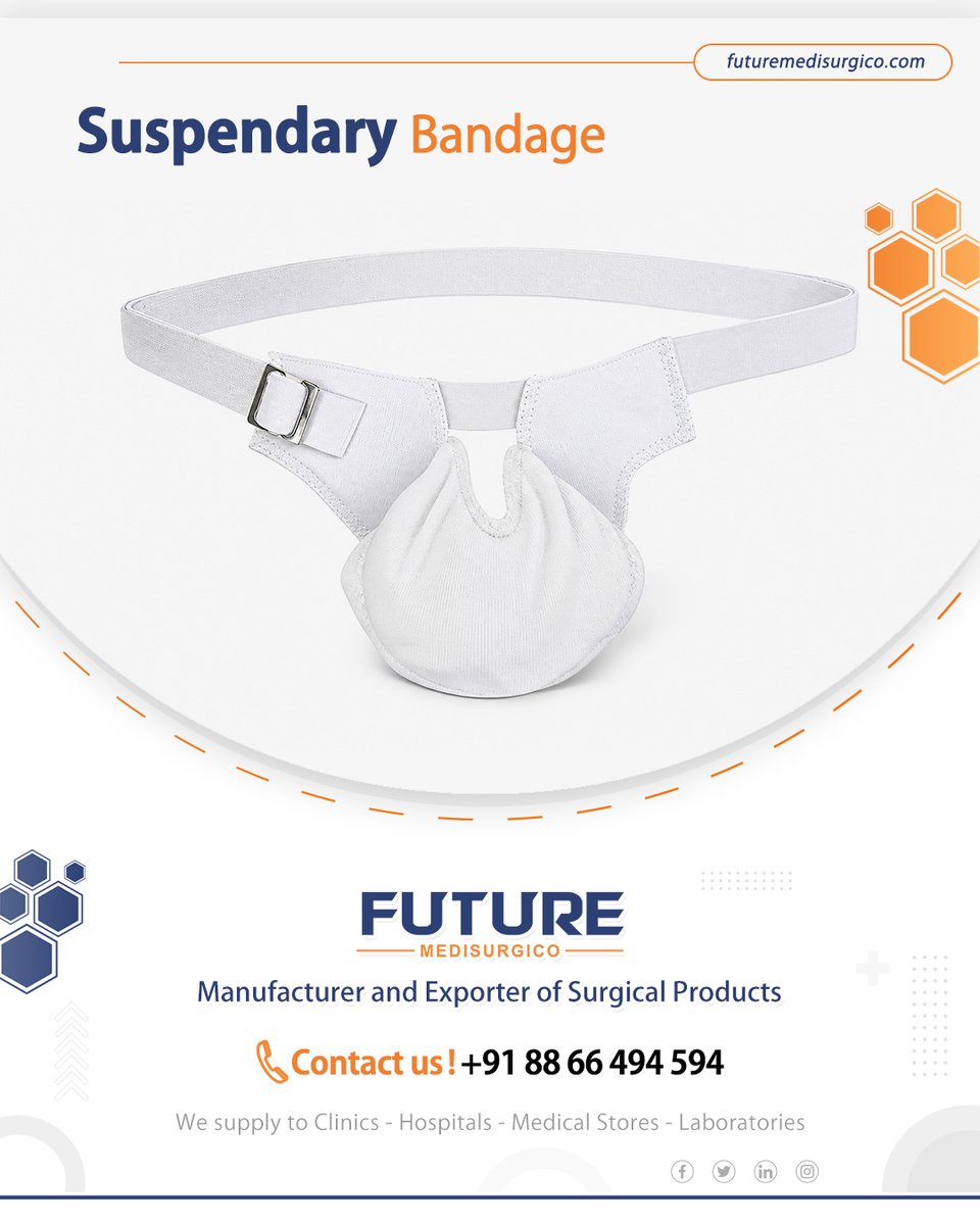 futuremedisurg's tweet photo. Premium Surgical Products for Better Patient Care.

#FutureMedisurgico brings you premium #SuspendaryBandages made for superior comfort, reliable support, and trusted healthcare performance.

📞 Call now +91 88 66 494 594

Visit our website: https://t.co/KETUybyQn2 https://t.co/o8WZvvisEz