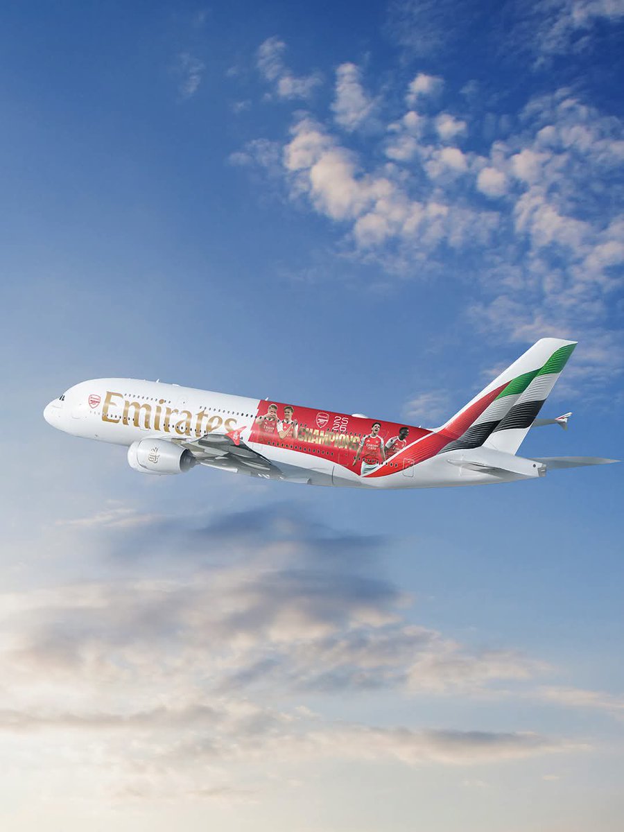 TaZRahman7's tweet photo. Champions fly higher…✈️♥️🏆 @emirates https://t.co/0MFJKkB4bG