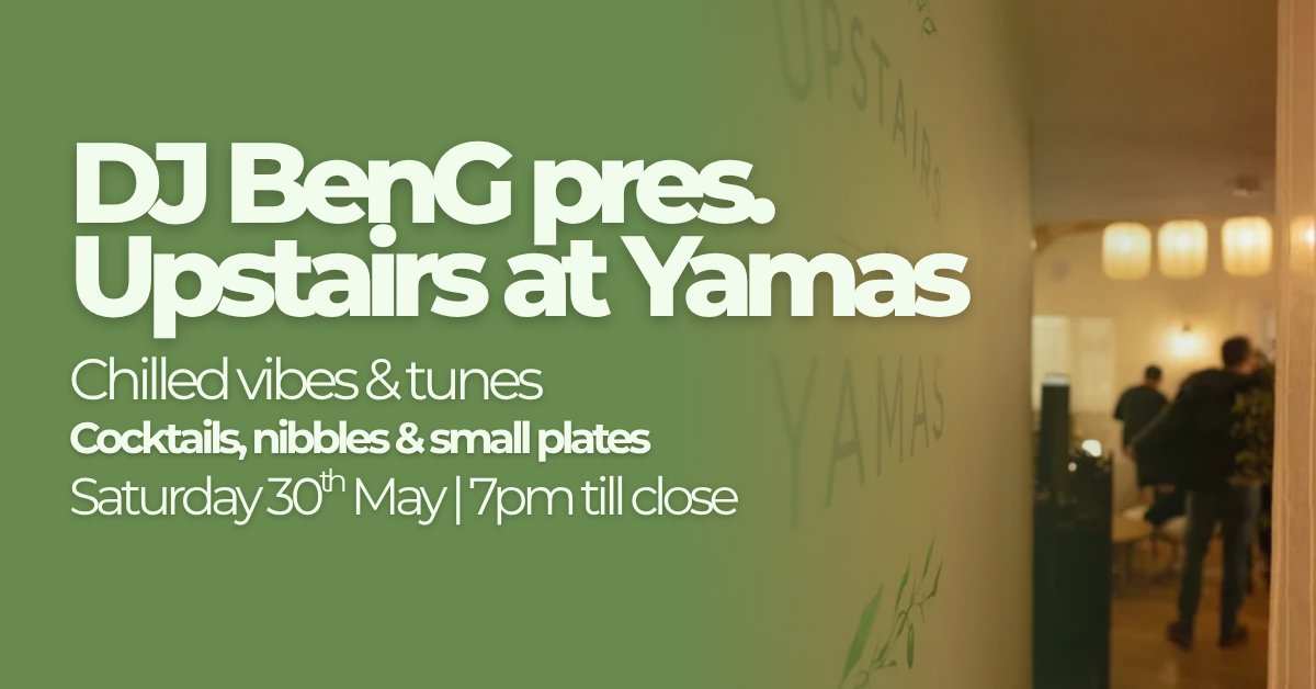benholtam's tweet photo. Back at Yamas tomorrow evening. One of my favourite places to play in Looe.

I'll be providing the soundtrack with soulful house, nu disco and Balearic grooves throughout the evening.

No rush. No dancefloor. 

Just a cool, relaxed Saturday night with good music, good drinks https://t.co/bmtZU6OgTW