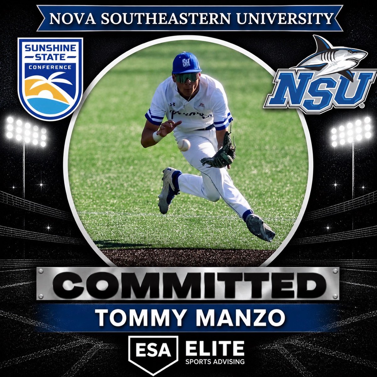 EliteSportsAdv's tweet photo. Congratulations to @TommyManzo13 on his commitment to his next home with @NSU_Baseball ! @BeauRMac https://t.co/TNXKIHDKOM