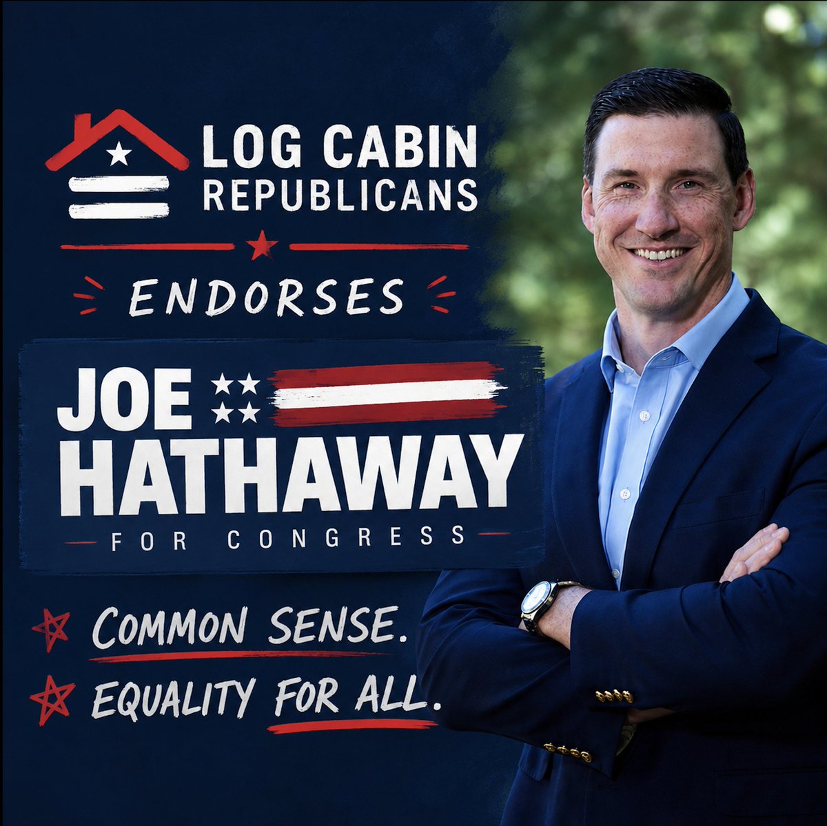 HathawayForNJ11's tweet photo. I’m honored to receive the endorsement of the @LogCabinGOP!

As the nation’s largest organization representing LGBT conservatives, LCR advocates for fairness, freedom, and equality for all Americans. I appreciate their support! https://t.co/b3krnWeTGK