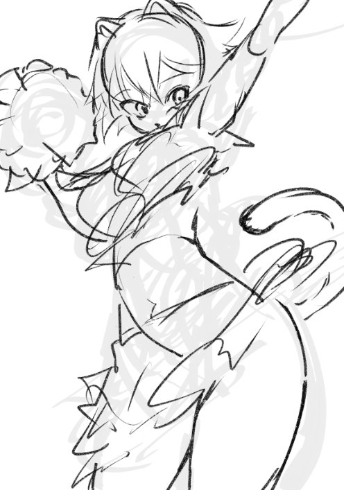 #今月描いた絵を晒そう
だいたいデカくてカッコいい子描いてた 