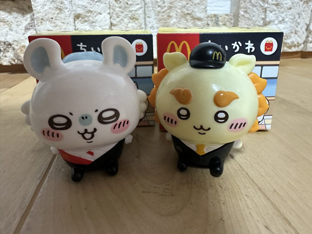 zb1fmnpf's tweet photo. 第二弾ちいかわハッピーセット💕
#ちいかわ
#ハッピーセット https://t.co/M7NyUeKAL0
