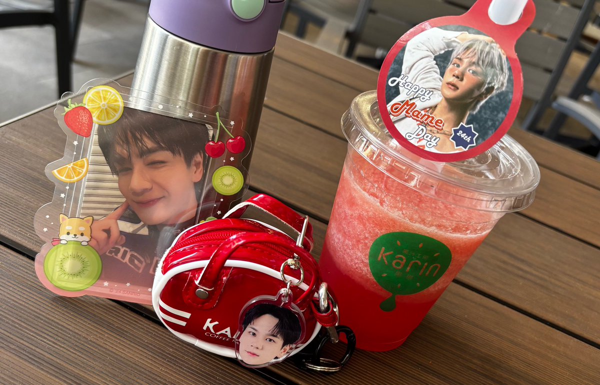 MamexPippo's tweet photo. #豆ちゃんお誕生日企画2026
飲みに行けたー♡
赤いベリーと迷ったけど、スイカ🍉にした🥰
暑かったからさっぱりしたぁ！
初 子連れJAM活w

明日は素敵な誕生日になーれ❤️✨
#豆原一成　#JO1 https://t.co/O00EoZpUBS