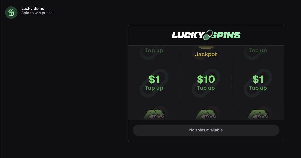 0xPlex's tweet photo. You can now earn spins by trading on padre wtf haha

This is insane, check it out: https://t.co/t41PprR9Cu https://t.co/KvykO4kjcf