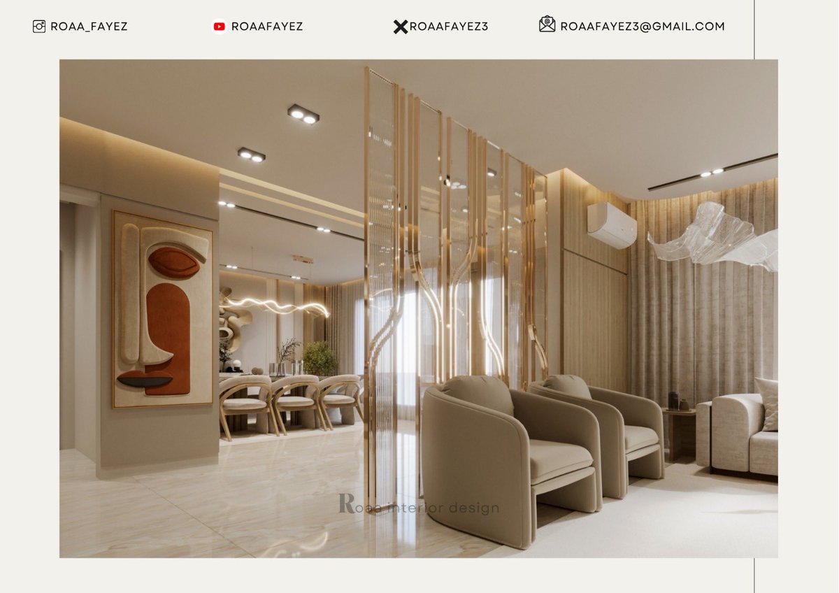 roaafayez3's tweet photo. تصميم صالة استقبال في مدينة جدة ..
#تصميم #ديكورات #جدة #مودرن https://t.co/6TmvOTjmoM