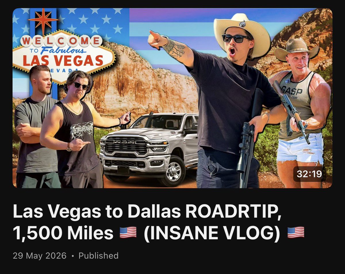 zack0ntop's tweet photo. New video out, BANGER vlog, mega toadtrip! Nascar, Las Vegas, aliens, Blast rivals, brisket, shooting range

Go watch, go like, go subscribe. Video in comments https://t.co/V8ZrTUVhmv