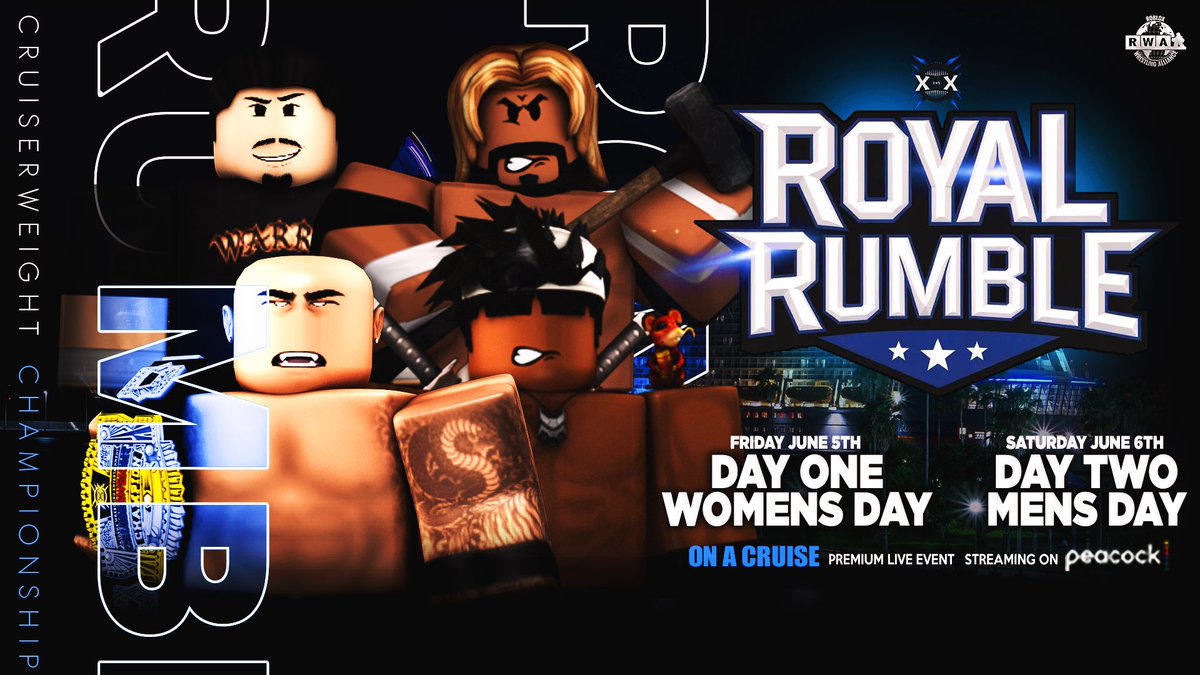 XWENetwork's tweet photo. ๐ท 6/6/26 - ROYAL RUMBLE ๐ท
CRUISERWEIGHT CHAMPIONSHIP
@OrtonPrime will have a difficult task when he defends against @SamBaleRBLX, @ISAIAHVANDAM_ and @ChaosJacksonEWE in a Fatal Four Way on DAY TWO!
Who will survive the carnage and walk out with the gold? ๐
#XWERR26 https://t.co/IkFGhgXgec