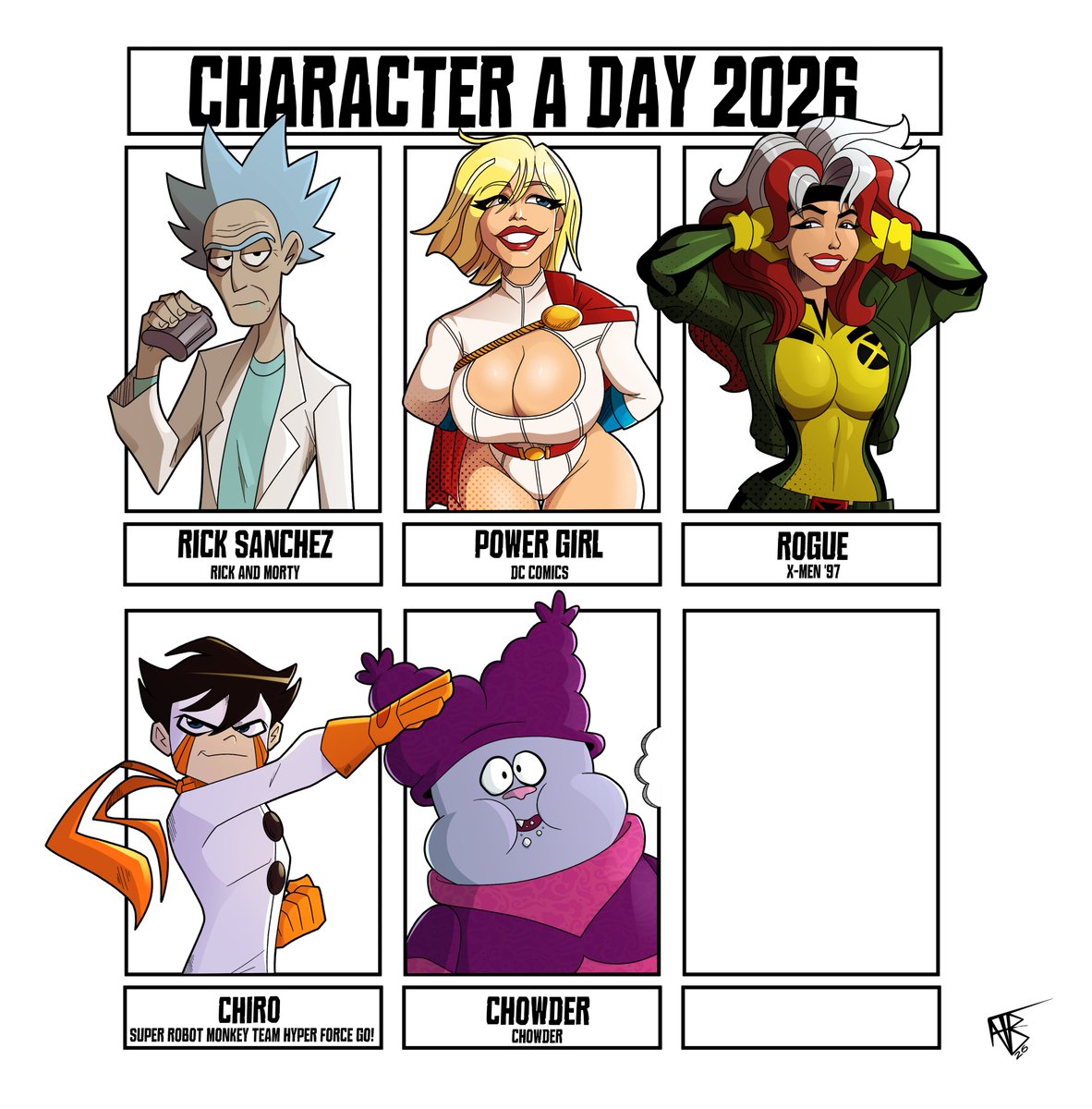 One Character per Day 2026 Day 149 - Chowder from Chowder #art